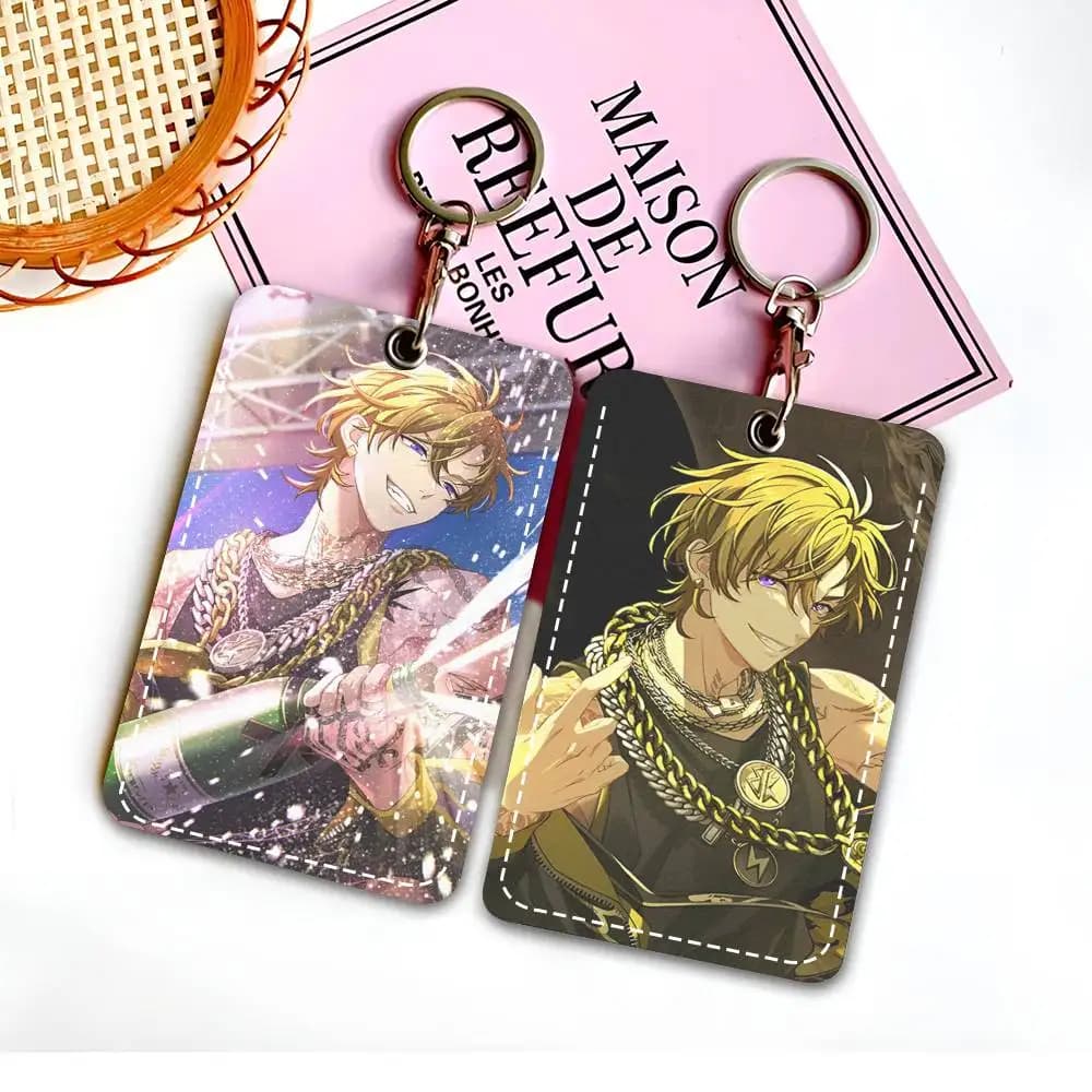 Portachiavi Anime Game P-Paradox Live Kuzuryu Chisei con custodia per tessere di accesso e porta badge ID