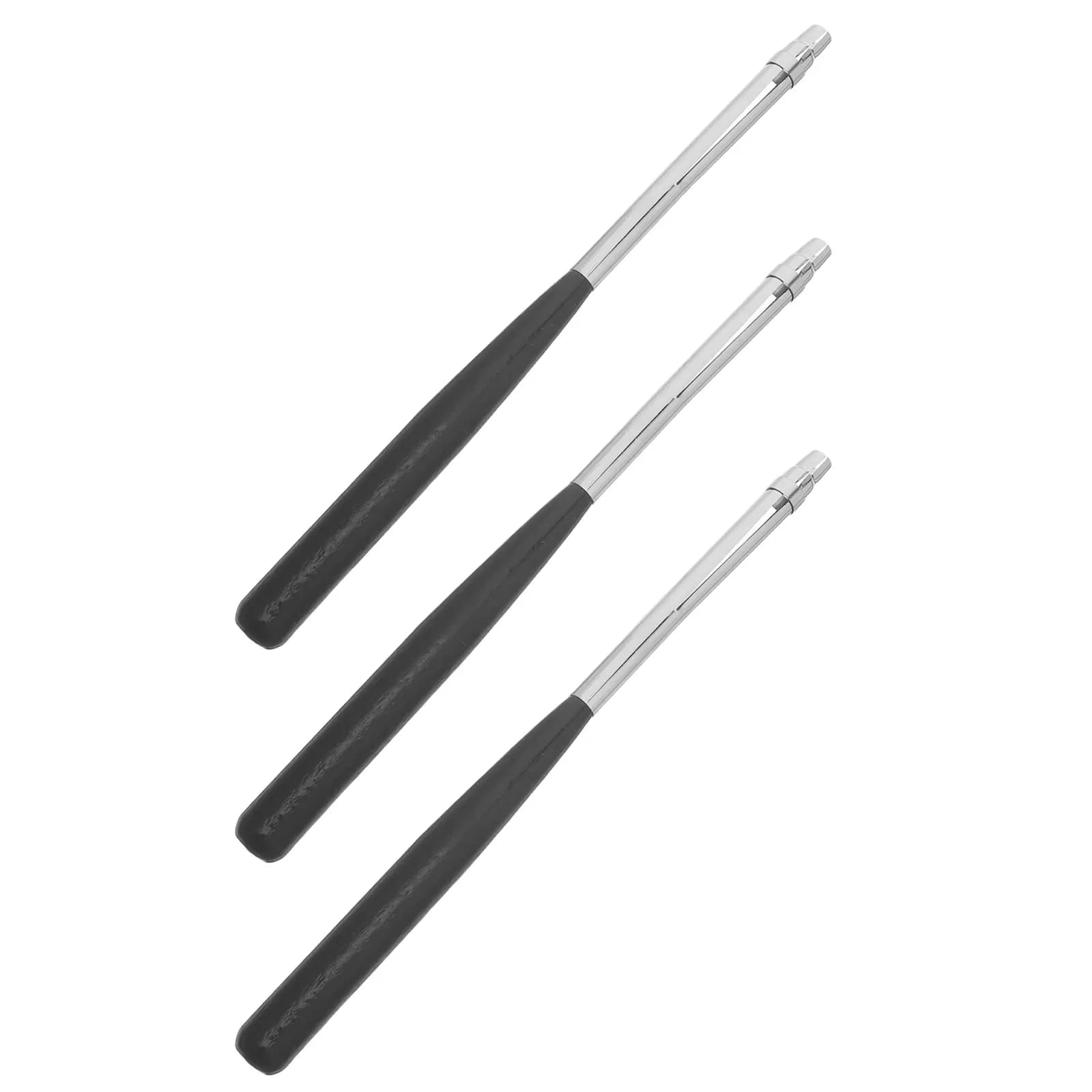 3Pcs Charcoal Pencil Holder Birch Wood Copper Tube Clamp Drawing Tool Extension for Charcoal Sticks Pastels Artist Use