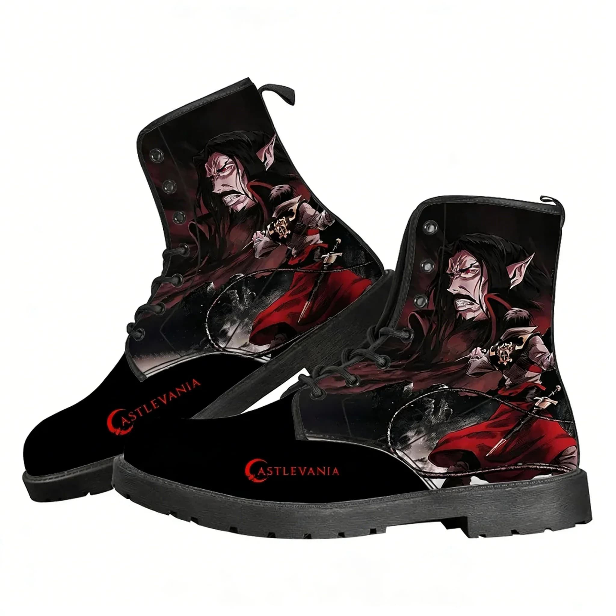 Castlevania Boot Mens Womens Teenager Casual Boot Outdoor High Quality Casual Lightweight Fashion Pattern Custom Made Shoes