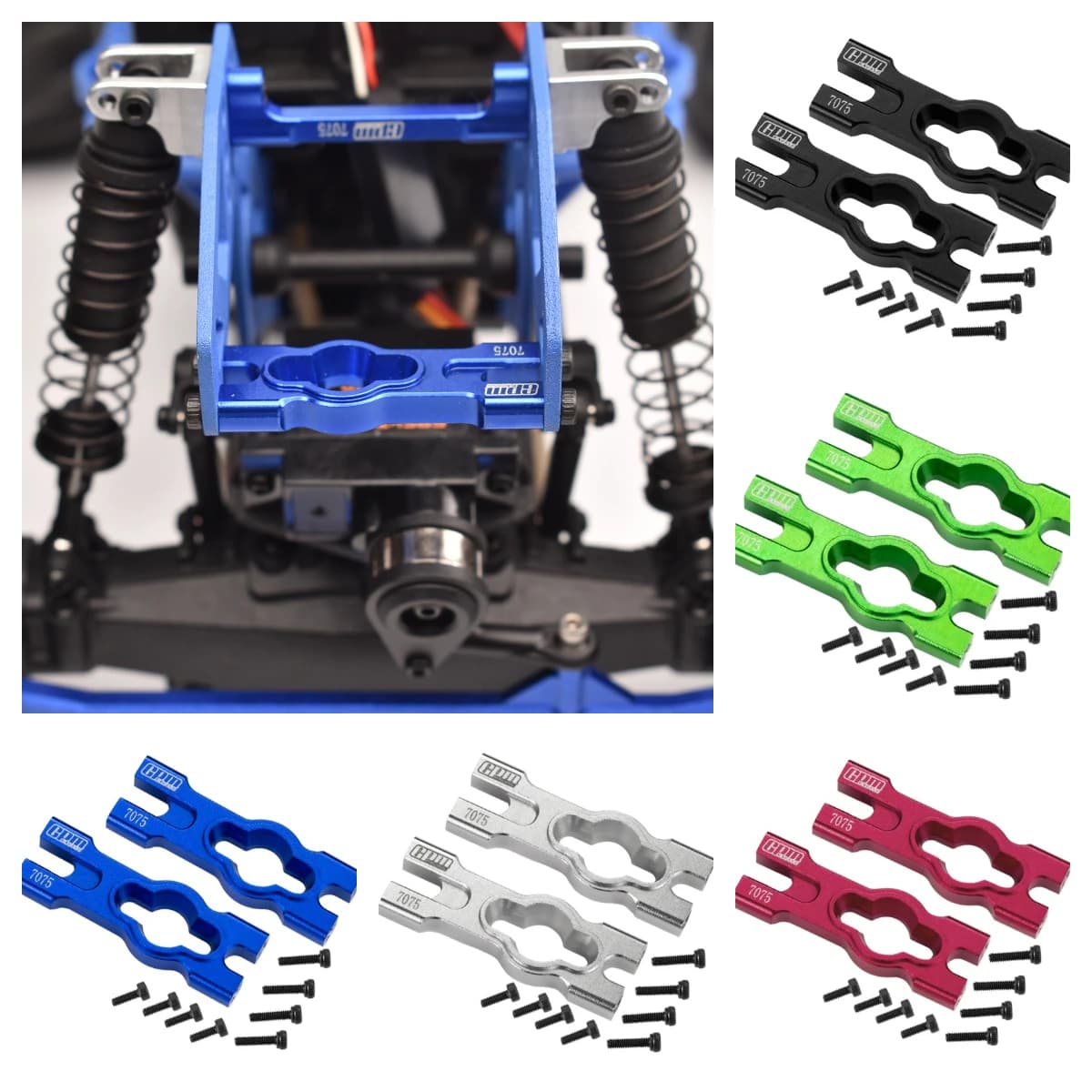 Barra trasversale per montaggio su carrozzeria in alluminio GPM 7075 per camion mostro LOSI 1/18 Mini LMT 4X4