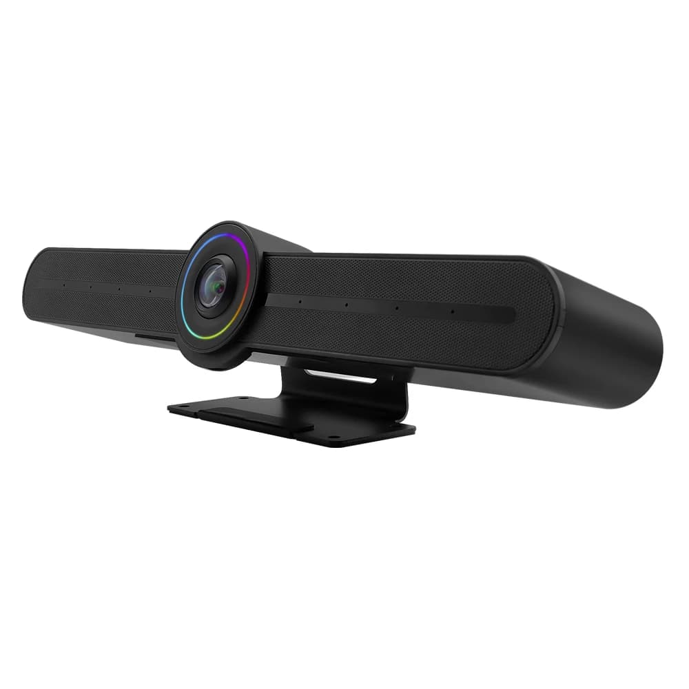 Camera for Conference Room, 4K Webcam with Microphone and Speaker, AI Tracking and Automatic Gear, USB Webcam Plug and Play for PC