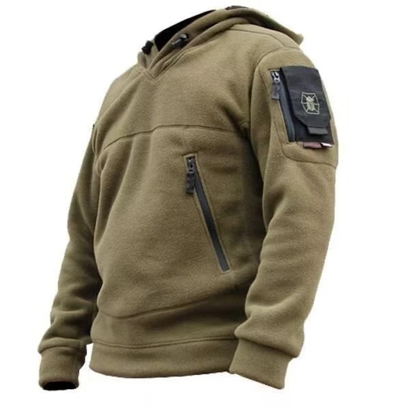 Uomo Inverno Pile Termico Caccia All'aperto Cerniere Giacca Tattica Militare Cappotto Con Cappuccio Morbido Trekking Giubbotti Tattico da Uomo Outdoo