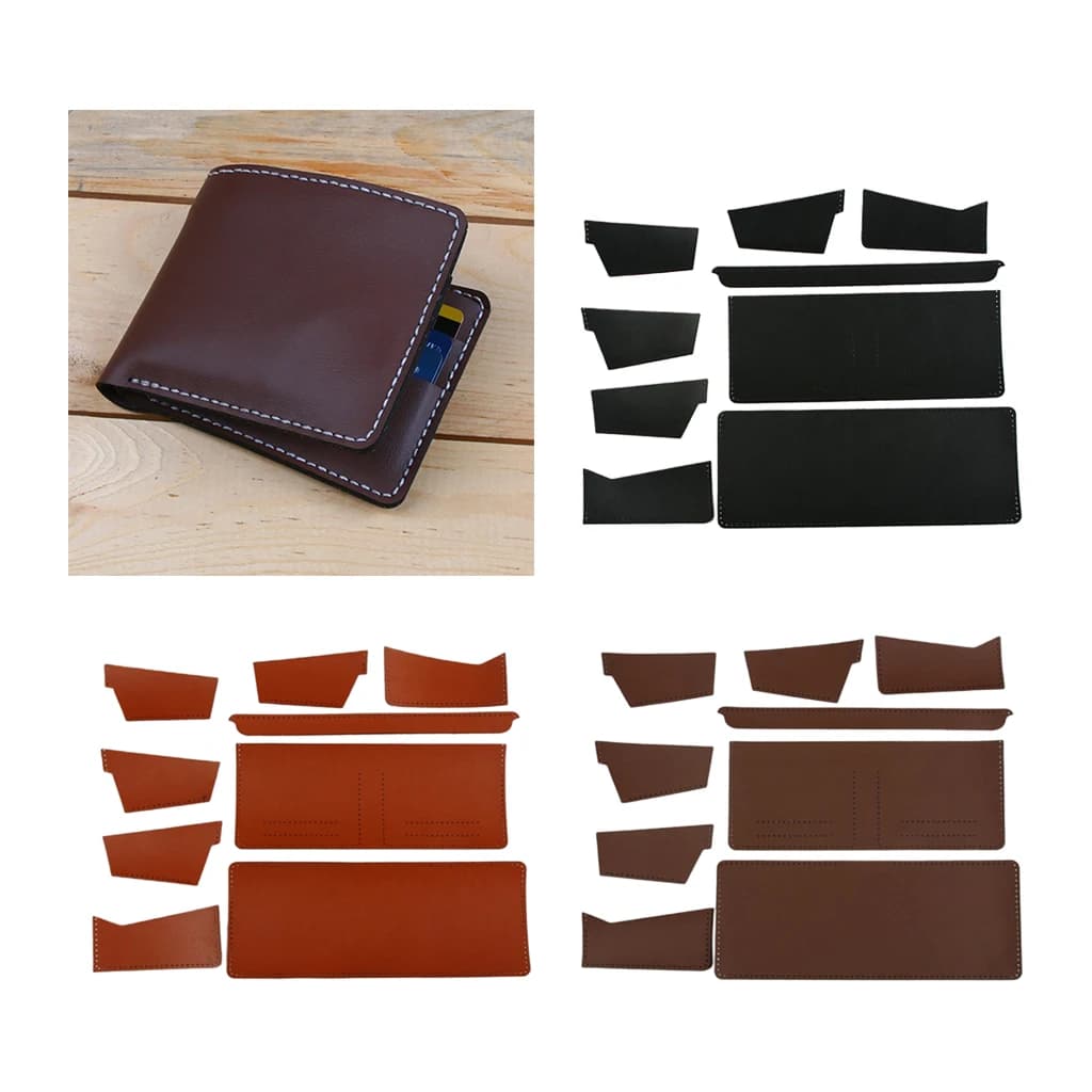 Kit Fai-da-Te per Portafoglio con Modello, Kit Artigianale per Borsa Pieghevole in Fibra Sintetica per Adulti e Bambini