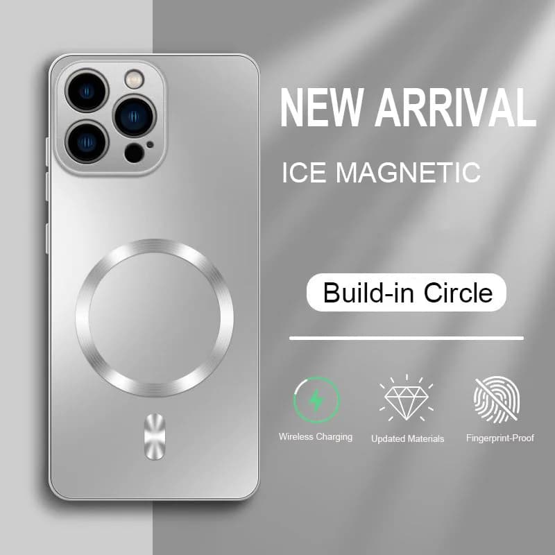 AG Magnetic Matte Silicone Case For iPhone 17 Air 16 E 15 14 Plus 13 12 Mini 11 Pro Max Wireless Charging Shockproof PC Bumper