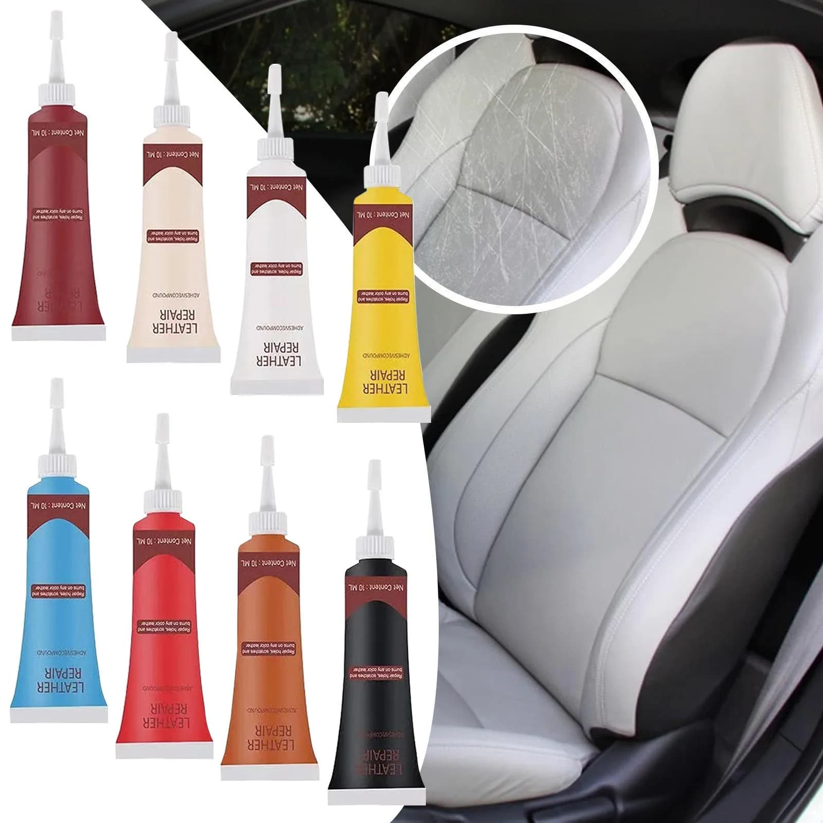 Skin repair paste Car seat Skin repair sofa Graffi Crepe Complementary cream for car skin cleaning