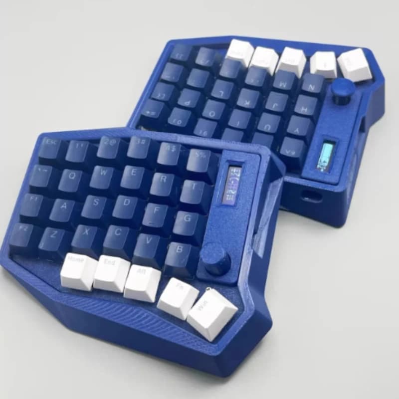 Sofle 4x6 Split Keyboard Kit with A Knob Custom Dual-mode Hot-swapping Ergonomic OLED 58Key Joystick Keyboard ZMK Game Keyboards