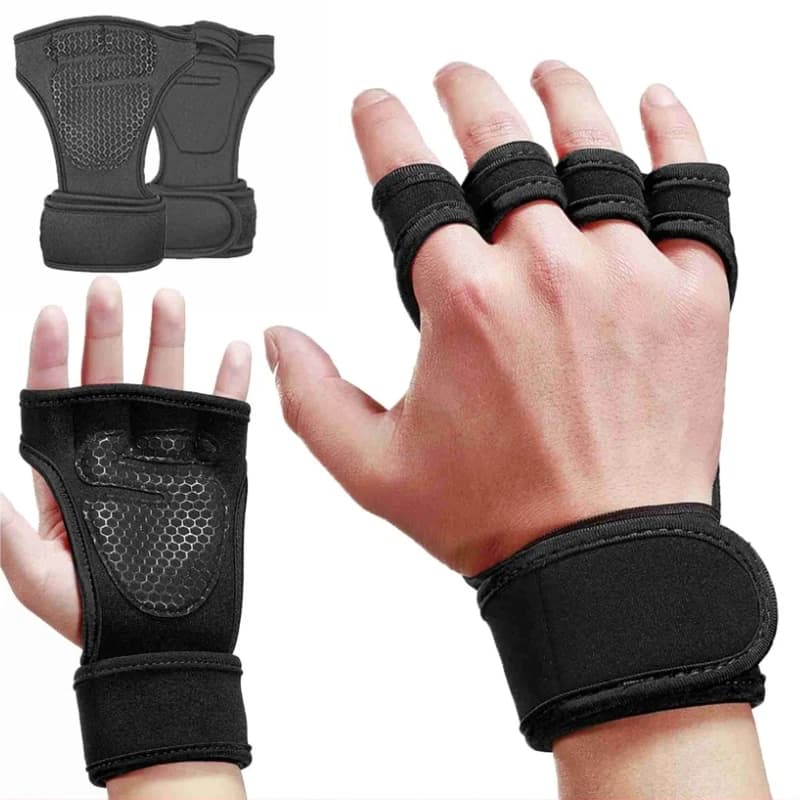 Half Finger Weight Lifting Training Gloves for Men Women Fitness Sports Wrist Palm Protector Gloves Anti-slip Gym Cycling Gloves