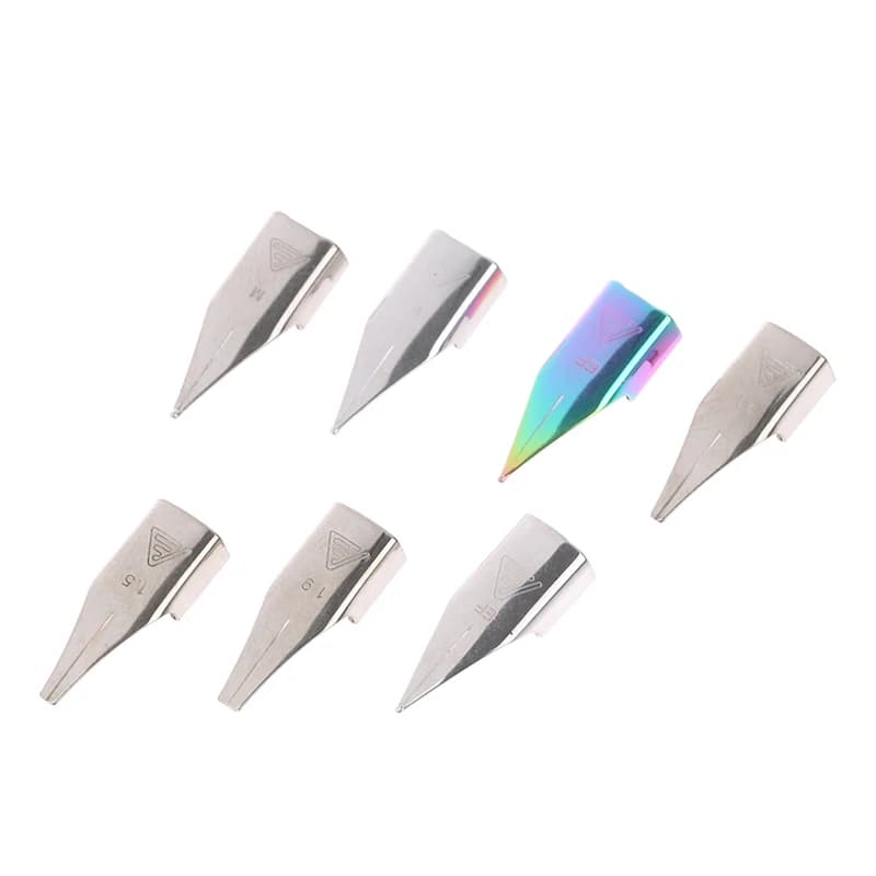 NUOVO* 3 pezzi 757 # Accessori per penne: Punte artistiche Dazzling F/EF/M per forniture scolastiche