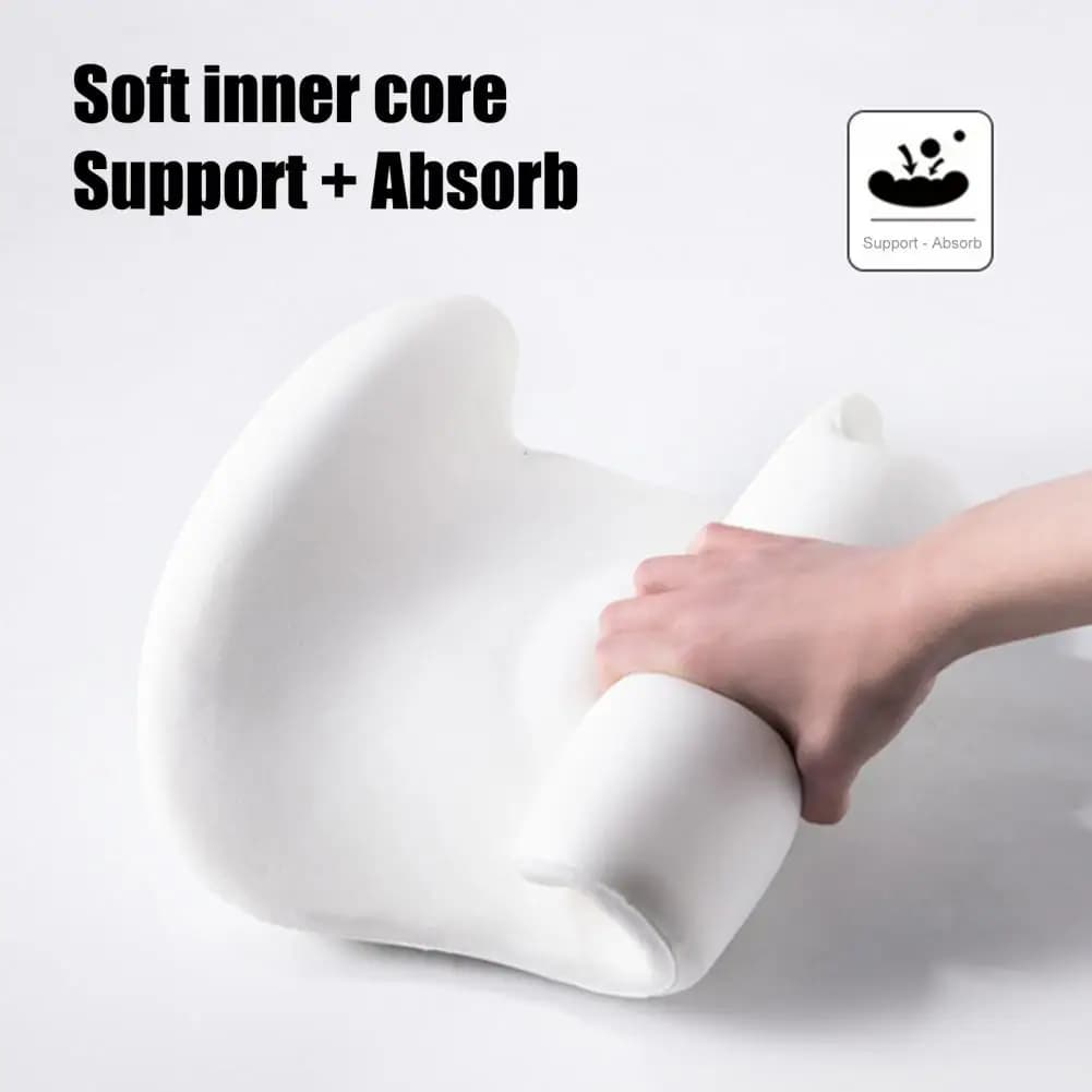 Cuscino Lombare per Auto in Memory Foam Traspirante, Supporto Ergonomico per Schiena per Sedile Auto e Sedia da Ufficio