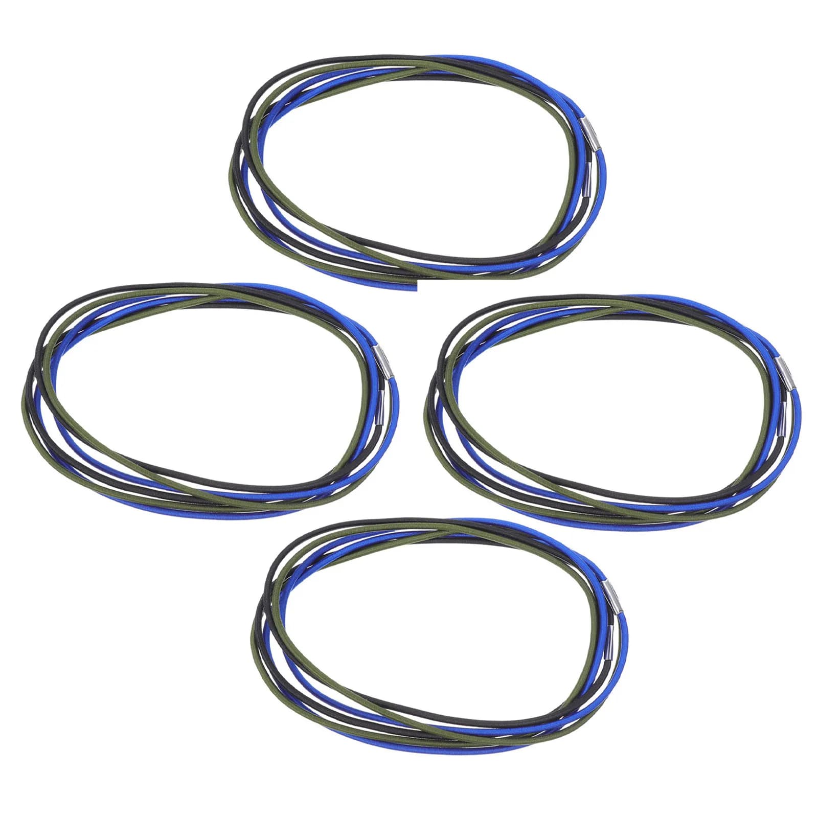 12Pcs Adjustable Elastic Rubber Bands for Trash Cans Kitchen Garbage Bag Fasteners Waterproof Heavy Duty Gripper Straps