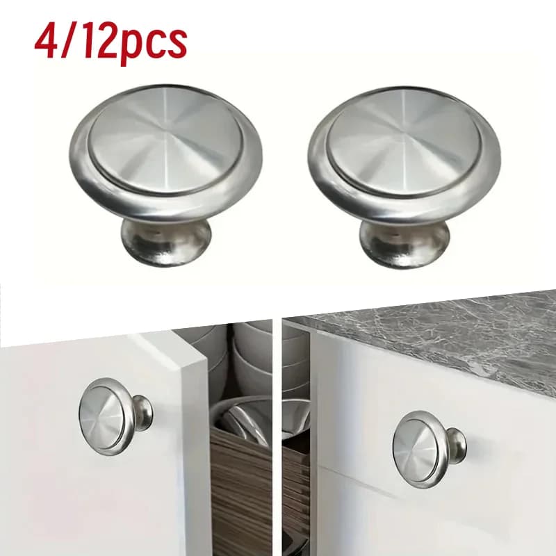 Maniglie per cassetti da 4/12 pezzi, maniglie circolari per ante di armadietti per uso domestico, accessori hardware, utilizzabili per armadietti da cucina, cassetti