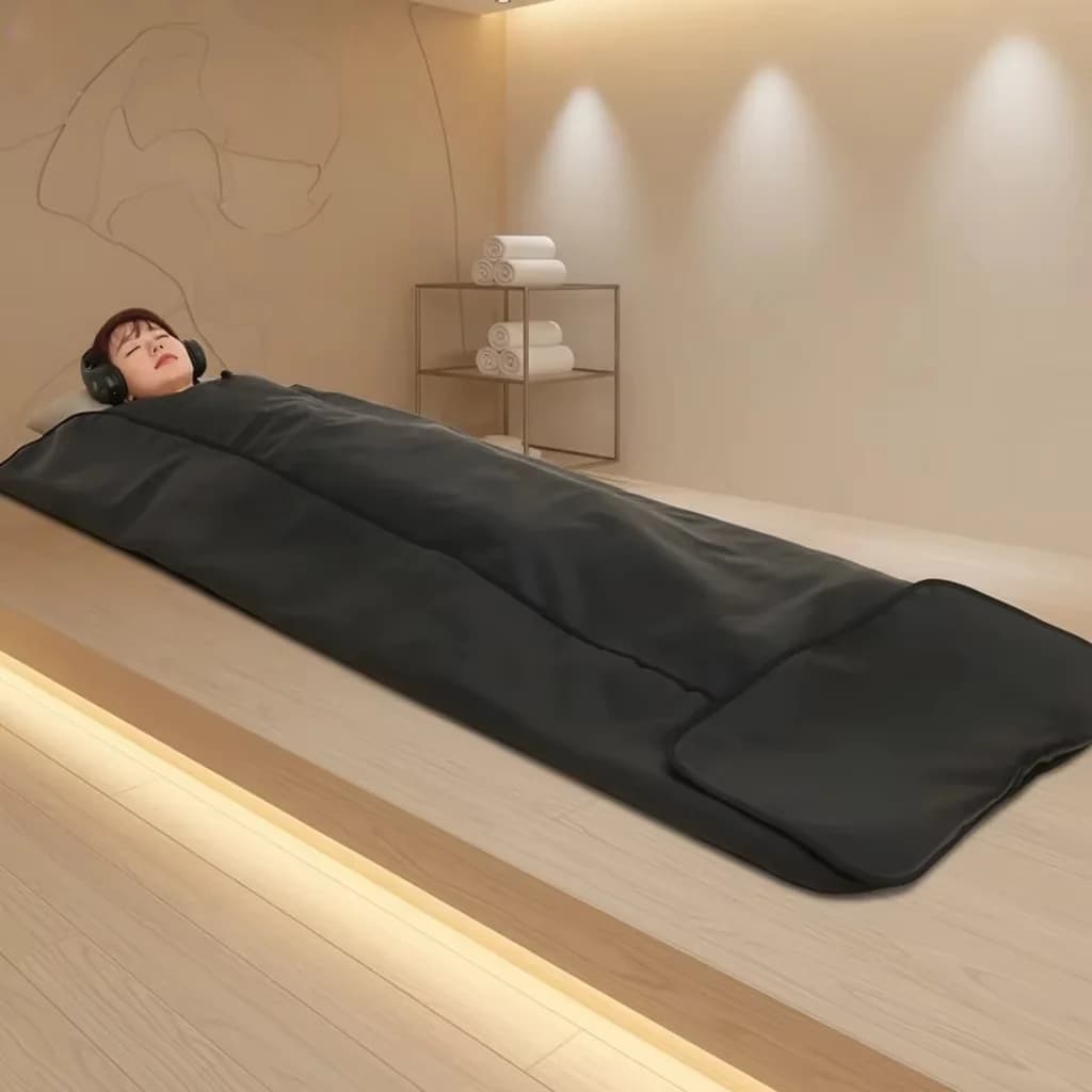 Low EMF Sauna Blanket, Professional Heating Blanket, Portable Home Spa Body Wrap, Thermal Therapy, Far Infrared Detoxification