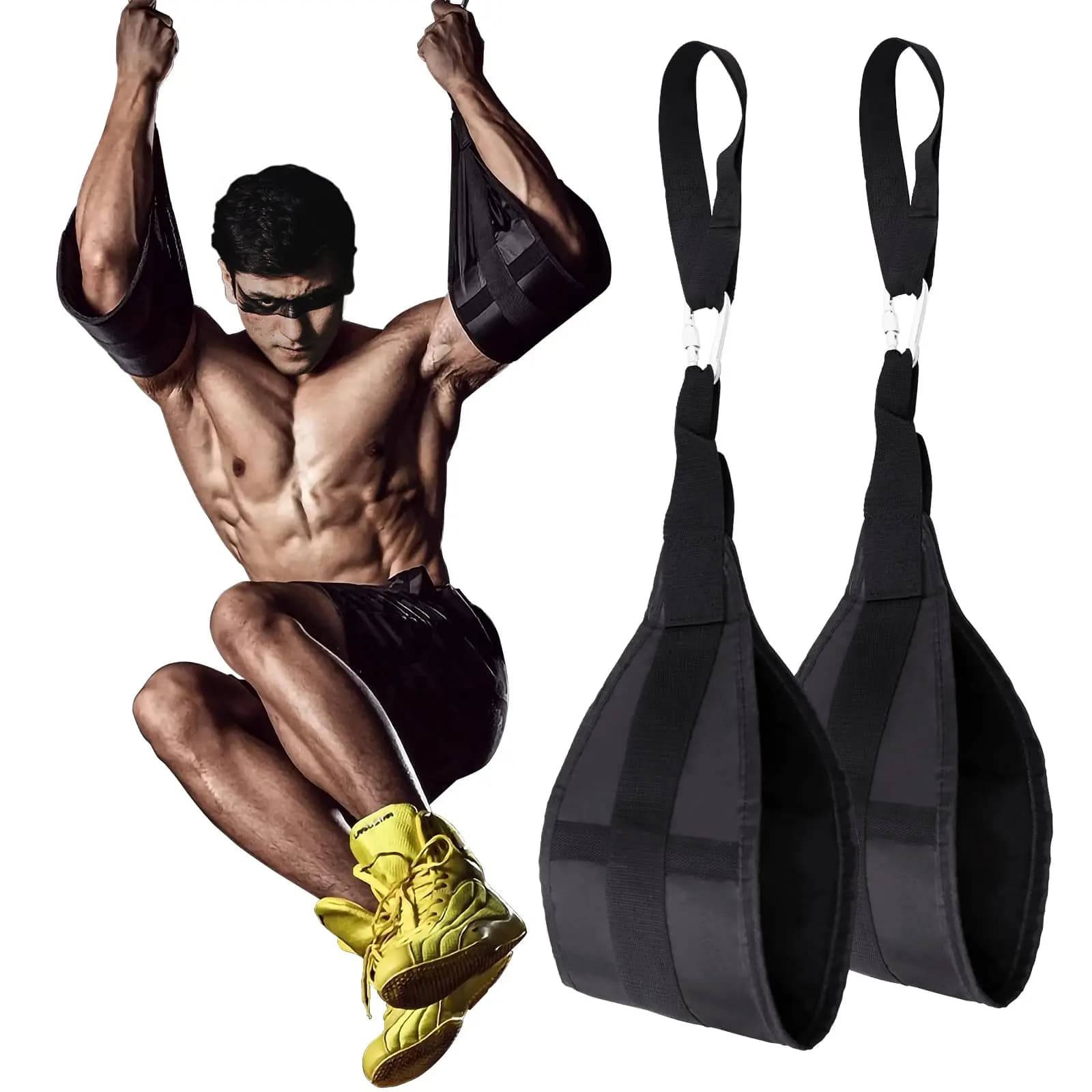 Hanging Ribbed Belt Slinging Belts for Gym Straps for Home Arm Straps Support accessories for training for knee lifts