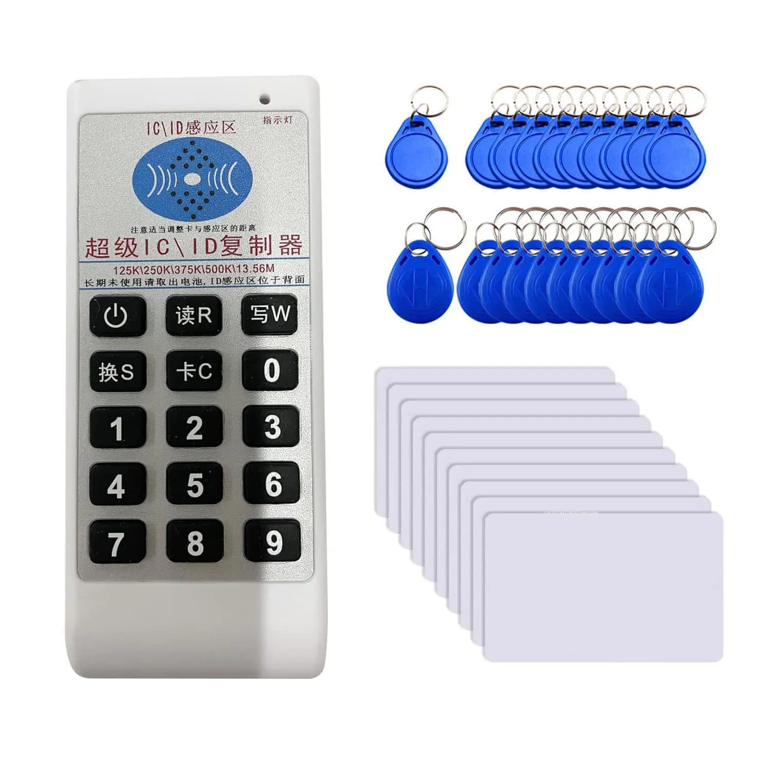 RFID 125Khz 13.56MHZ Copiatrice Duplicatore Cloner Palmare Palmare NFC Lettore di Schede IC e Scrittore Duplicatore di Tag per Scheda di Controllo Accessi