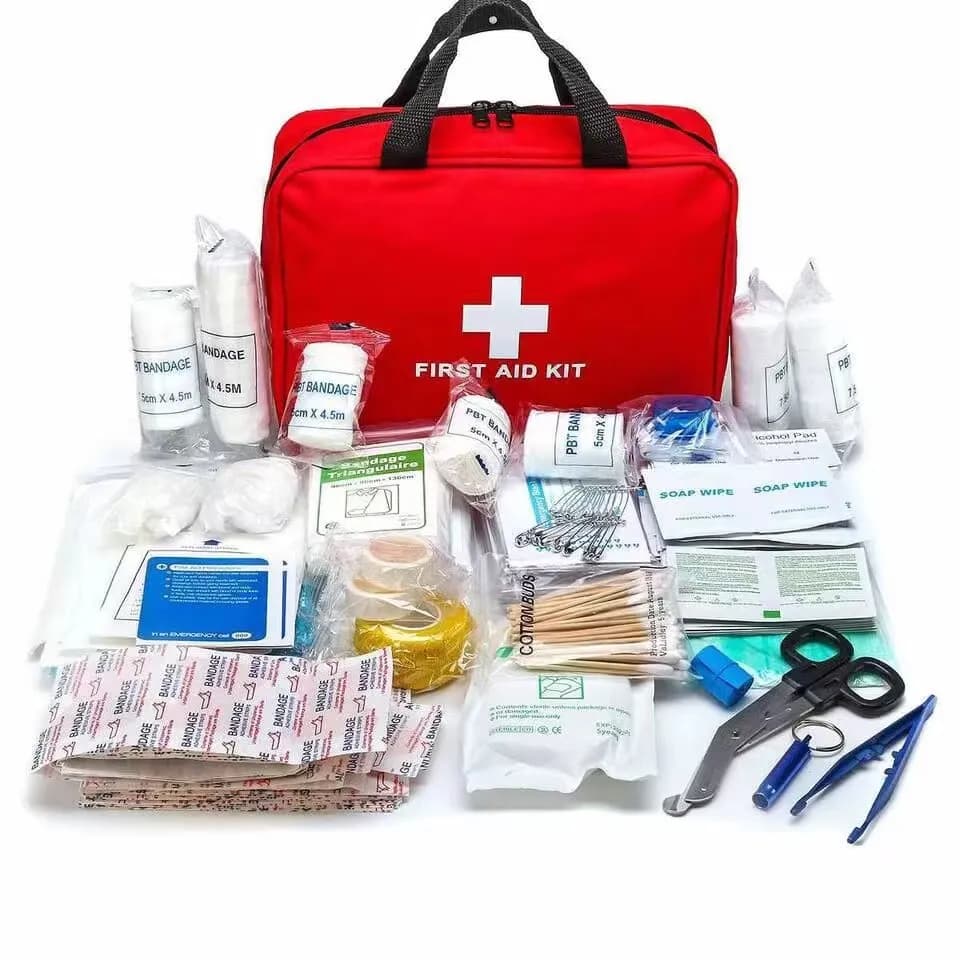 Kit di pronto soccorso da 184 pezzi, borsa medica portatile multiuso per forniture mediche di emergenza, per escursioni all'aperto, campeggio e altro ancora