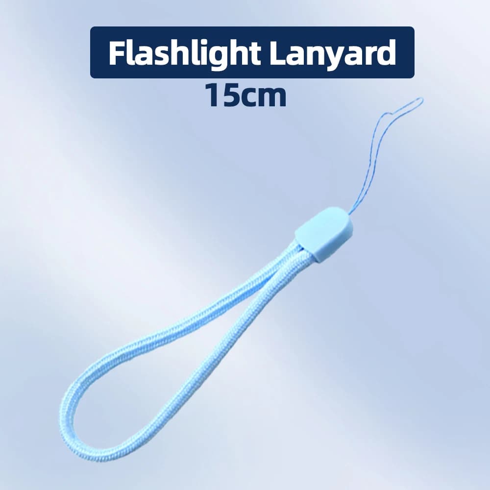 5/10Pcs 15CM cinghie per torcia cordino Sling EDC strumenti per esterni blu Paracord regolabile Anti perso per kit di telefoni con fotocamera torcia