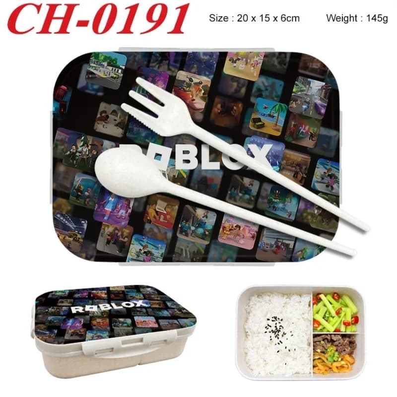 Robloxs Bento Lunch Box Game Figure Printed Lunch Box s Food Storage Containers Birthday Gifts