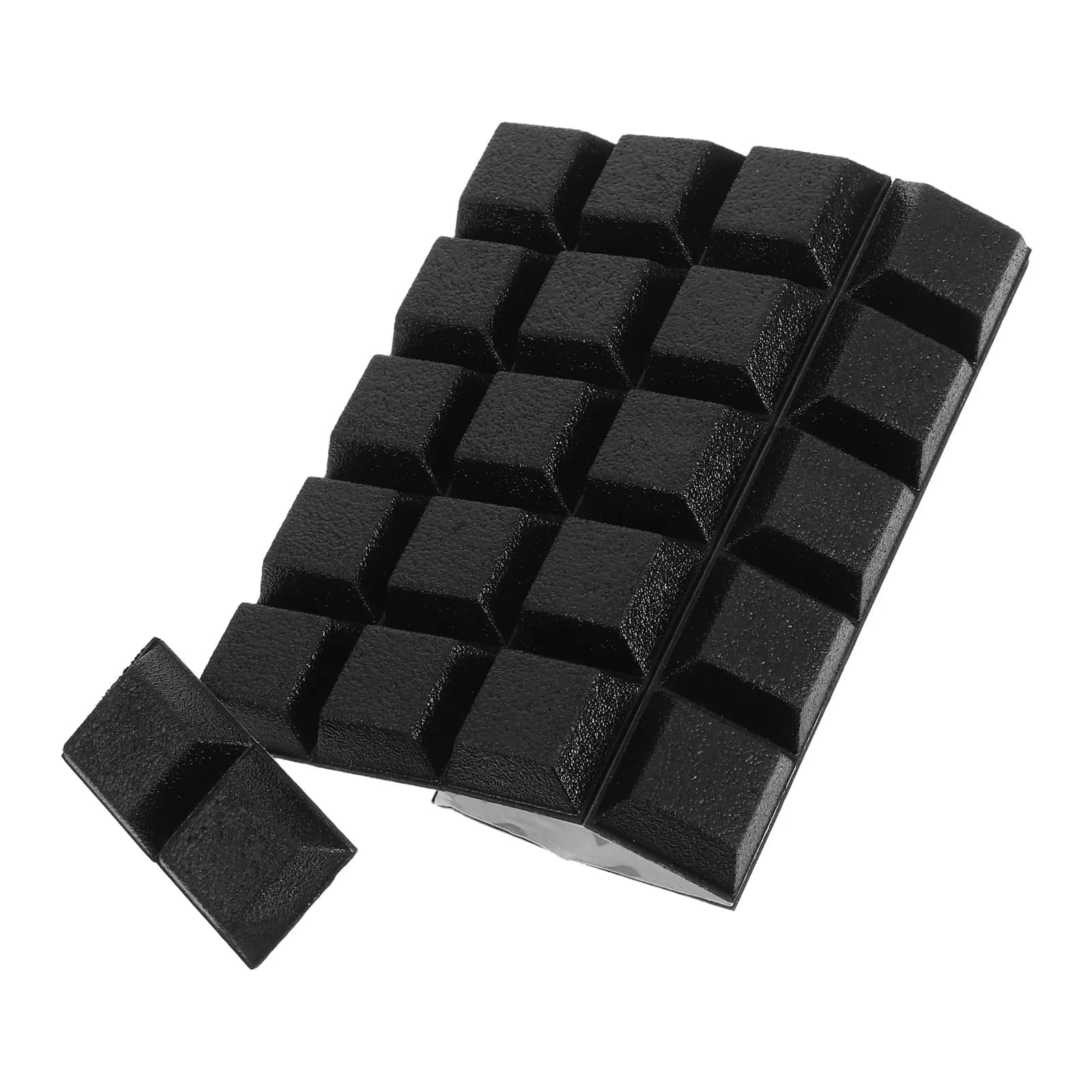 32 pezzi di cuscinetti in gomma antiscivolo per piedini di armadi in vetro, design trapezoidale, cuscinetti antiscivolo per mobili, proteggono cassetti e taglieri