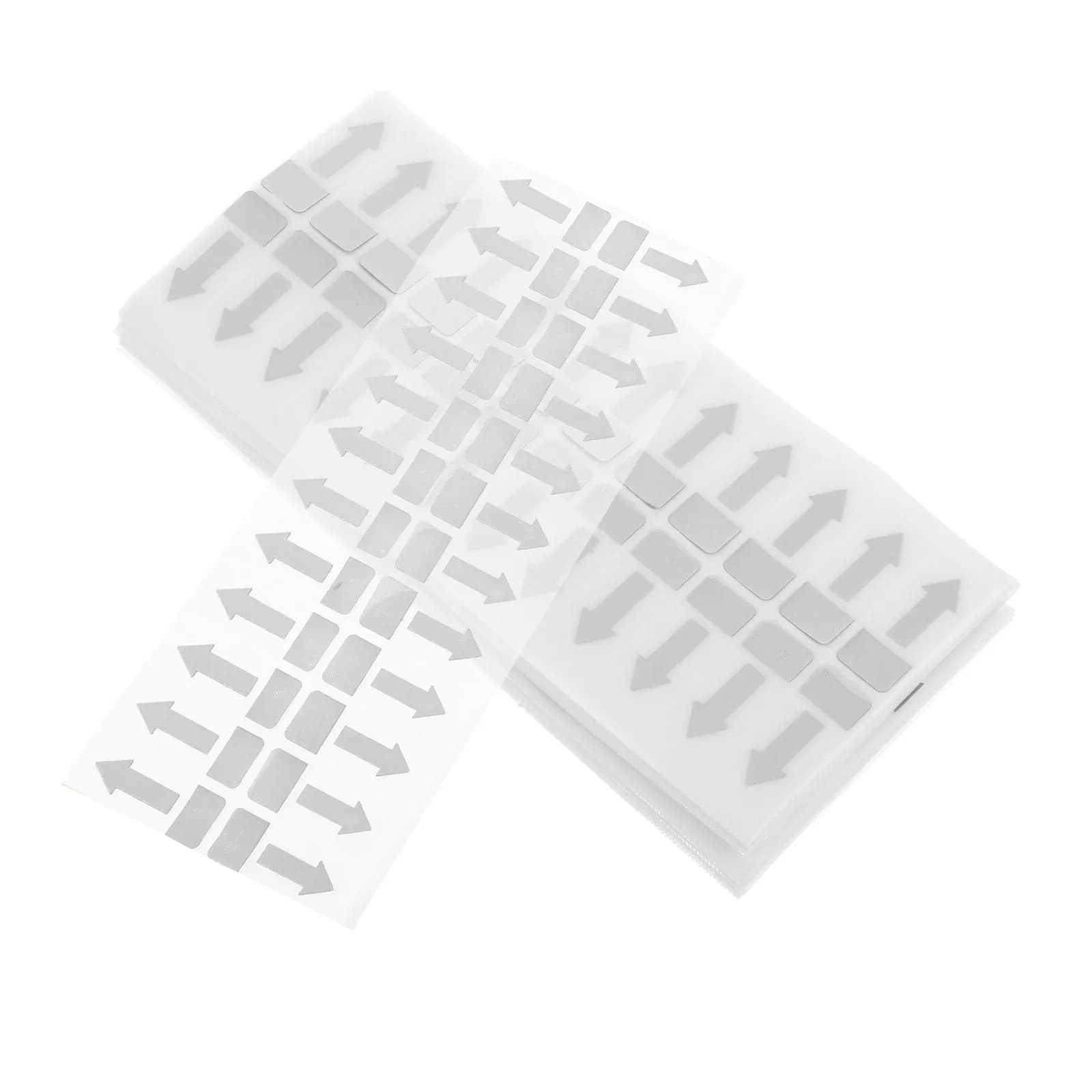 1000Pcs Adhesive Arrow Stickers 40x15mm Clear with Red Arrow Seal Fixing Labels for Garbage Bags Envelopes Self-Adhesive