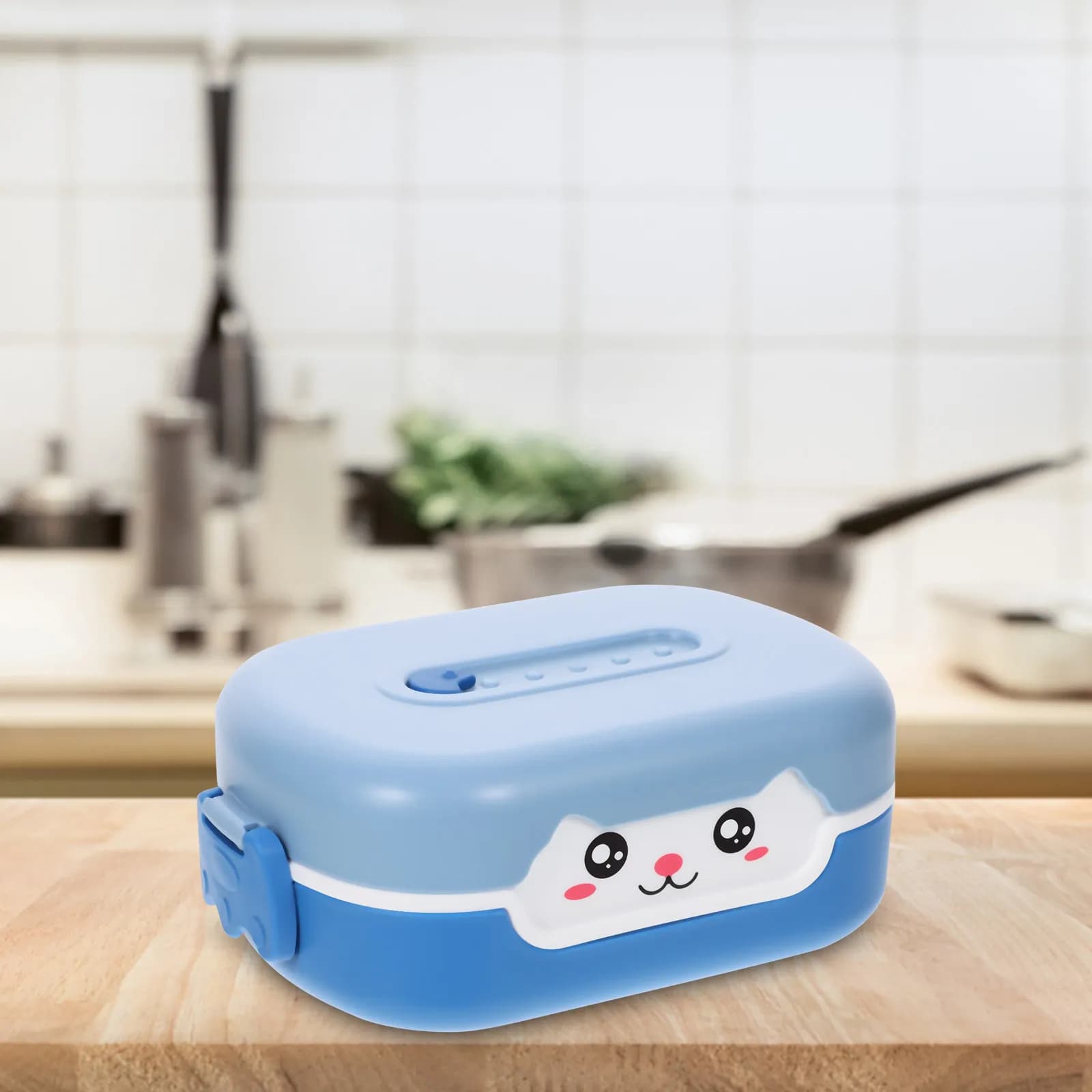 Contenitore per Pranzo Riutilizzabile a Forma di Cartone Animato, Scatola Portatile Multifunzione a Prova di Perdite per Scuola, Picnic e Campeggio