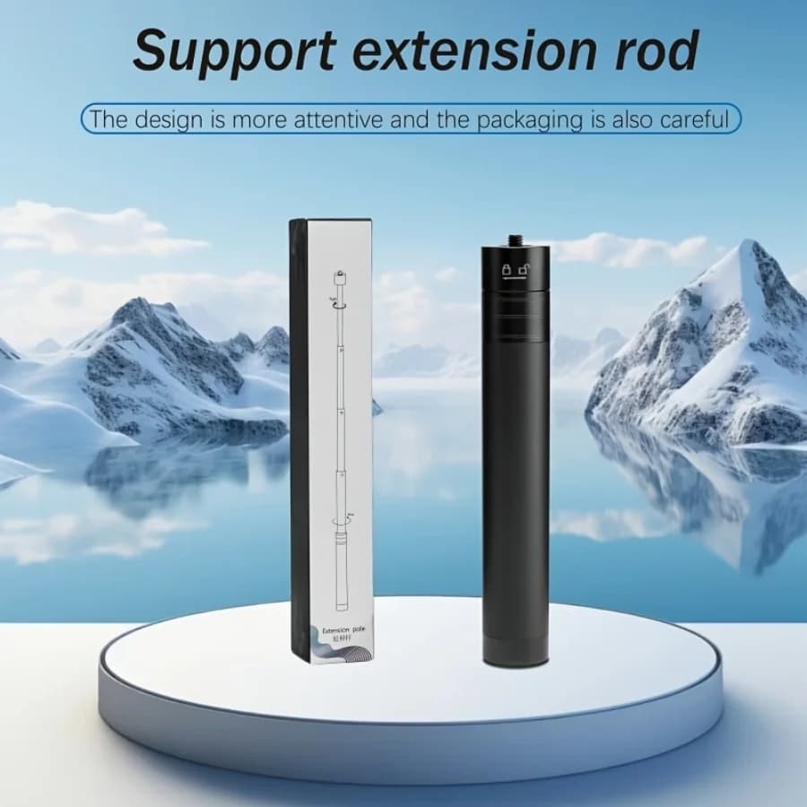 73cm Extension Rod Portable Selfie Invisible Long Auction for GoPro Insta360 DJI Feiyu Action Camera Microphone Support