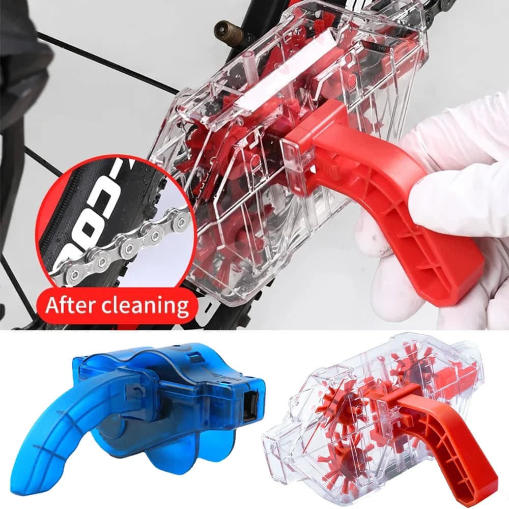 Set di Pulizia per Catena Bici con Vista Panoramica, Attrezzi e Kit di Manutenzione Essenziali per il Ciclismo