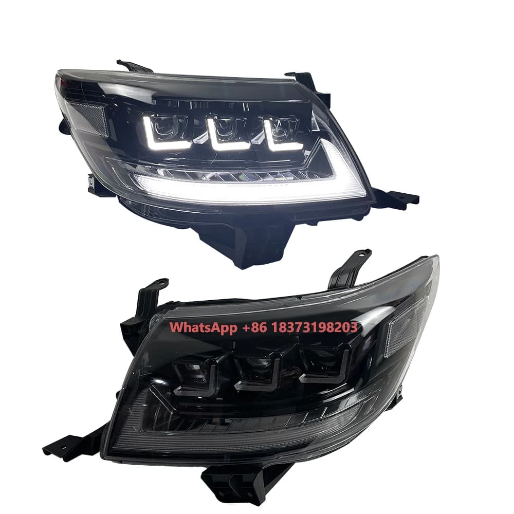 Fari LED per Auto per Toyota Hilux Vigo 2012-2015 Neri 811500K440 811100K440