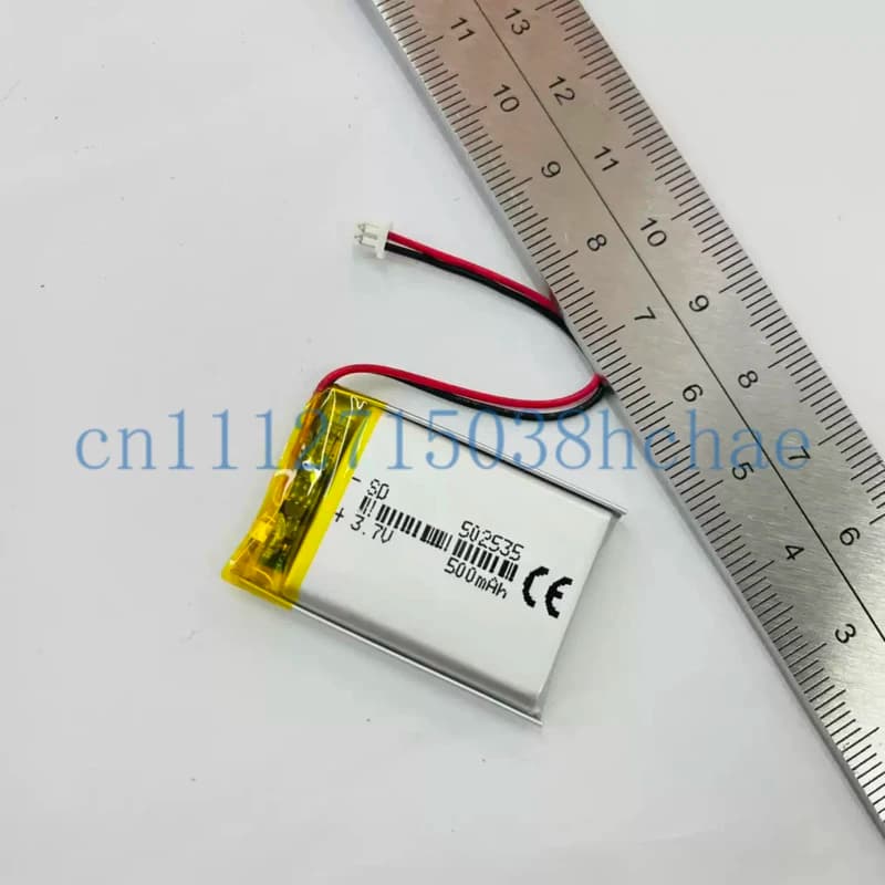 Batteria ai polimeri ad alta temperatura 3.7V 502535 500mAh, batteria al litio integrata per Dash Cam e Navigatore