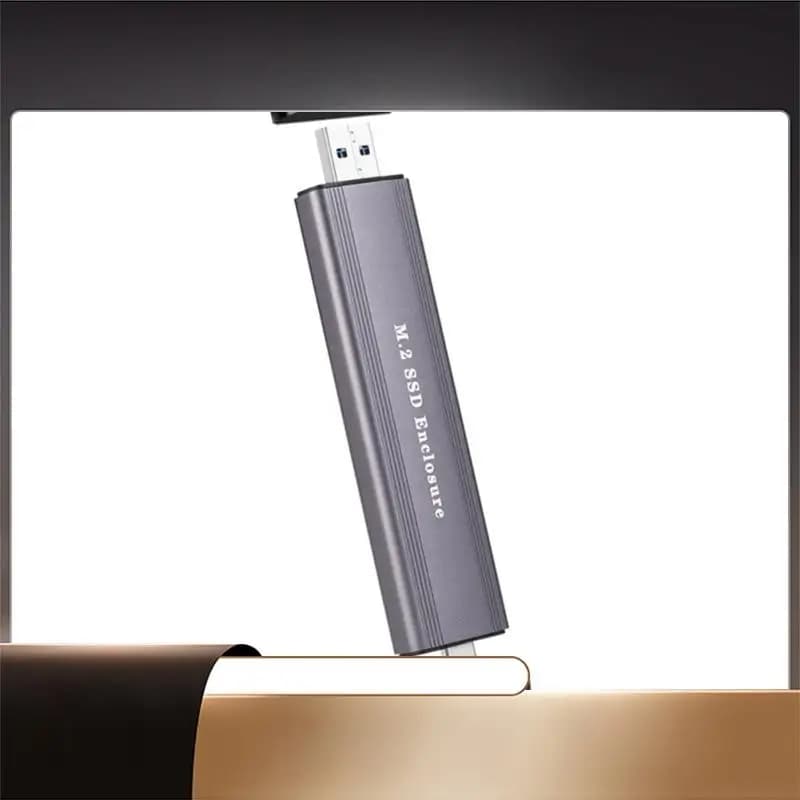 X64A-M.2 Adattatore per custodia SSD doppio protocollo Nvme/SATA Alluminio 10 Gbps USB C 3.1 Gen 2 a custodia esterna SSD Nvme