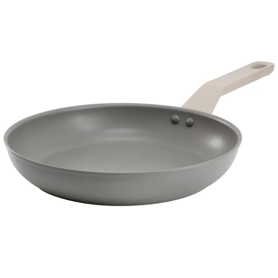 Ambrose 12 Inch Nonstick Aluminum Frying Pan in Matte Grey