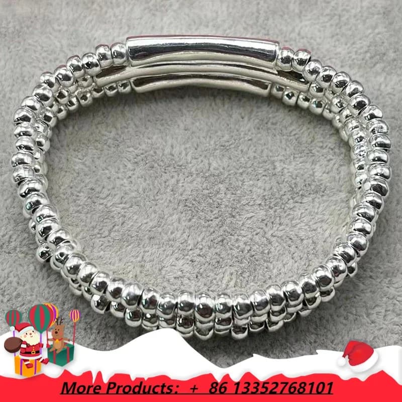 2025 European and American Fashion Brilliant Light Luxury Multi layered Bracelet Women's Gift