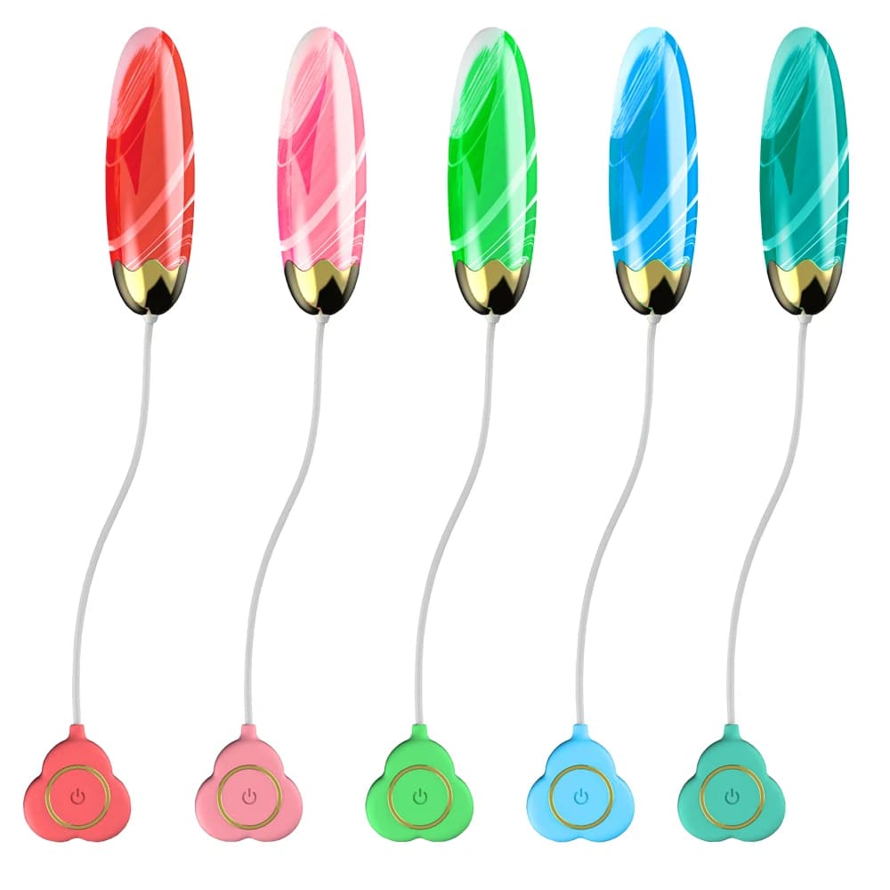 Vibratori a proiettile telecomandati in filo di uovo vibrante in silicone Masturbazione vaginale Massaggiatore stimolante del punto G Giocattoli del sesso delle donne