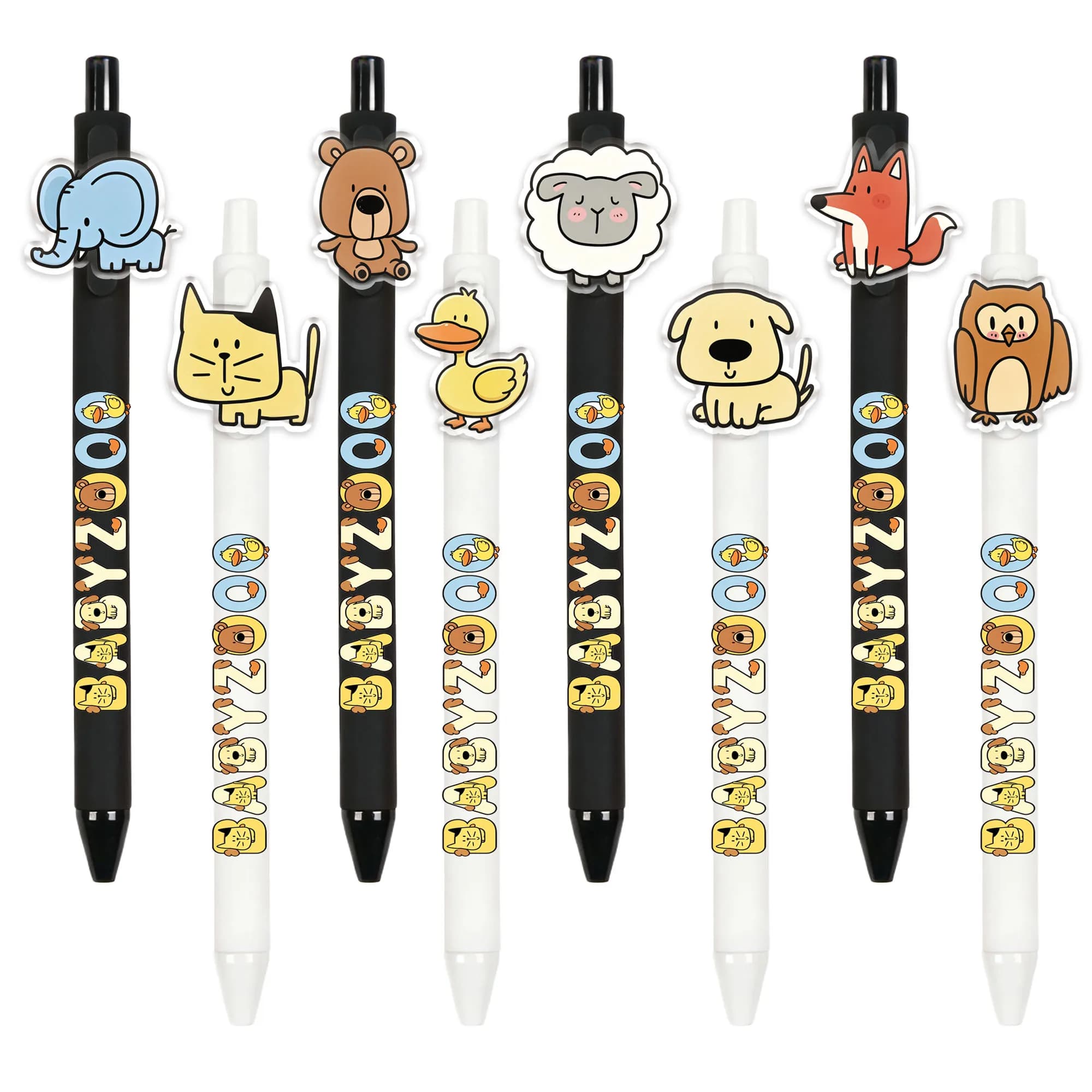 8/12 PCS Healing Series Animal Images Pencil Set (Pattern Random)