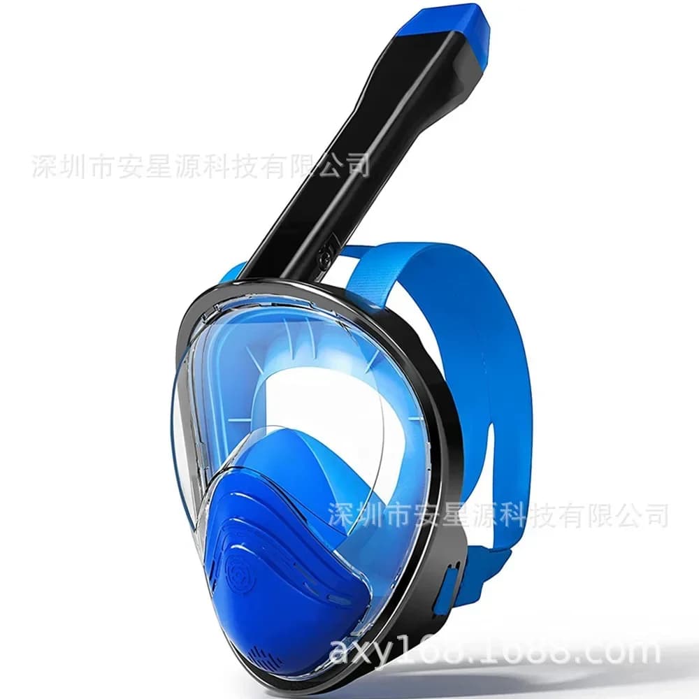 Maschera Subacquea Integrale Nuova in Silicone, Maschera da Snorkeling Completamente Asciutta, Occhialini Subacquei Antiappannamento, Occhialini da Nuoto, Modelli per Adulti