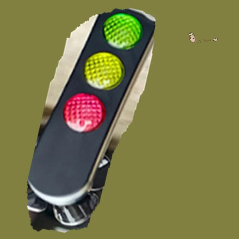 Luce creativa per bicicletta a LED Luce di avvertimento alimentata dal vento Semaforo Decorazione a forma di accessori per moto per bici carini Regalo per Cy