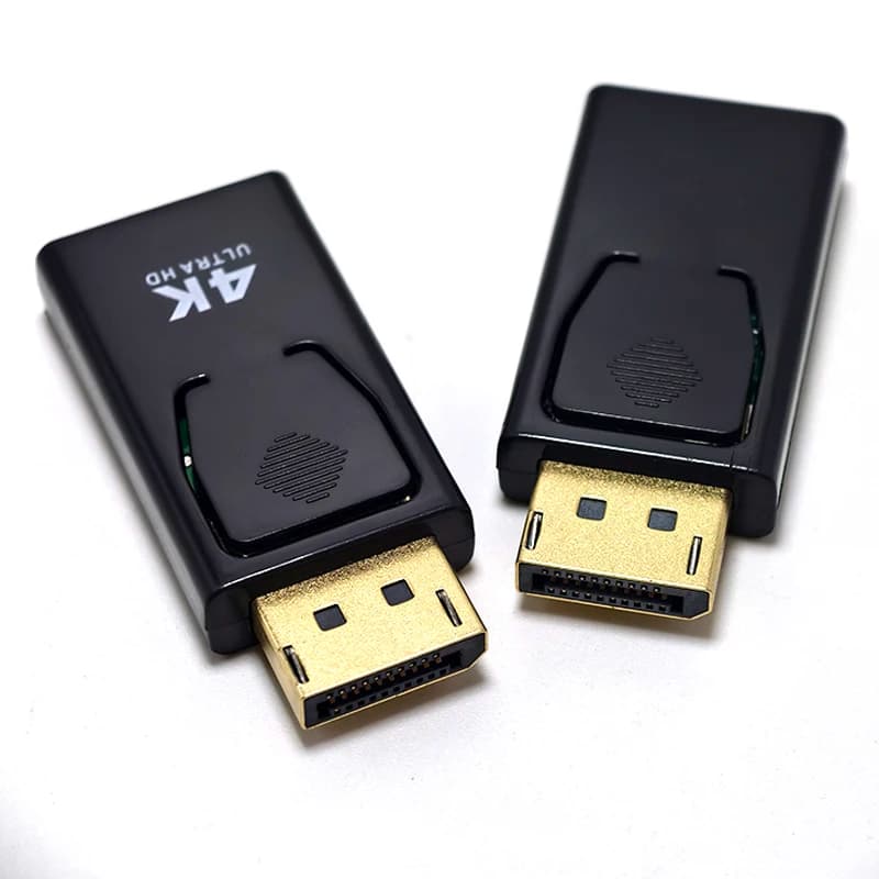 1 adattatore DisplayPort a HDMI compatibile, da DP maschio a HDMI femmina, cavo video audio compatibile HDMI HD 4K 1080P per PC, TV, laptop