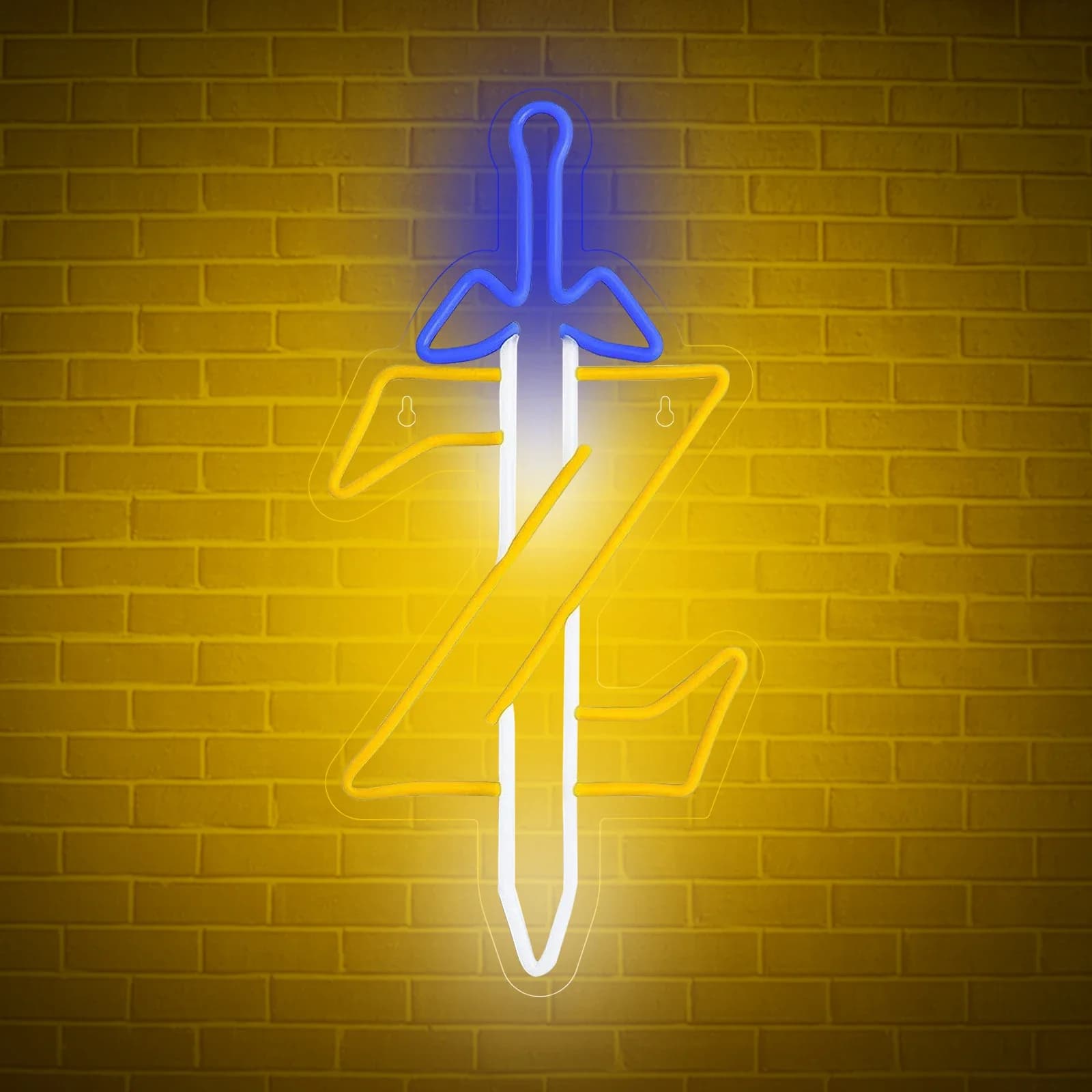 Sword Z LED Insegna al neon Zelda Gamer Insegna al neon per sala giochi camera da letto Camera per adolescenti Decorazione da parete per feste Regalo per gli amanti dei giochi Alimentato tramite USB