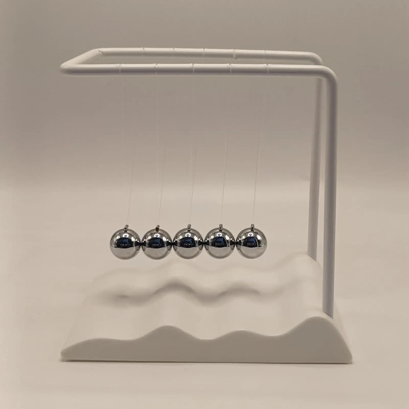 Square Newton Balls Metal Pendulum Desk Toy for Psychology Teaching Furniture Decoration Gift