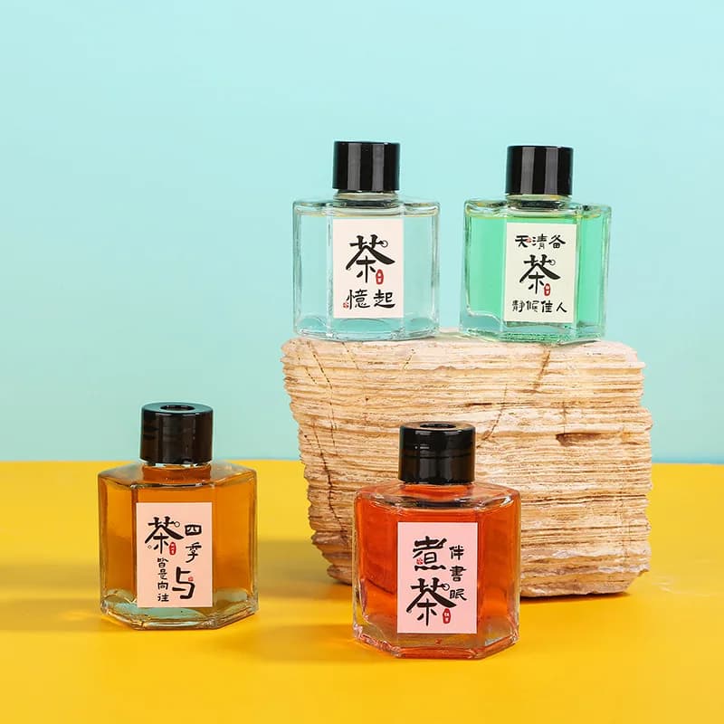 50ml Chinese Tea Series Reed Diffuser Oils,Cheap and Sweet Aromatherapy Oils Office/Home Fragrance Air Freshener Gift Good Sleep
