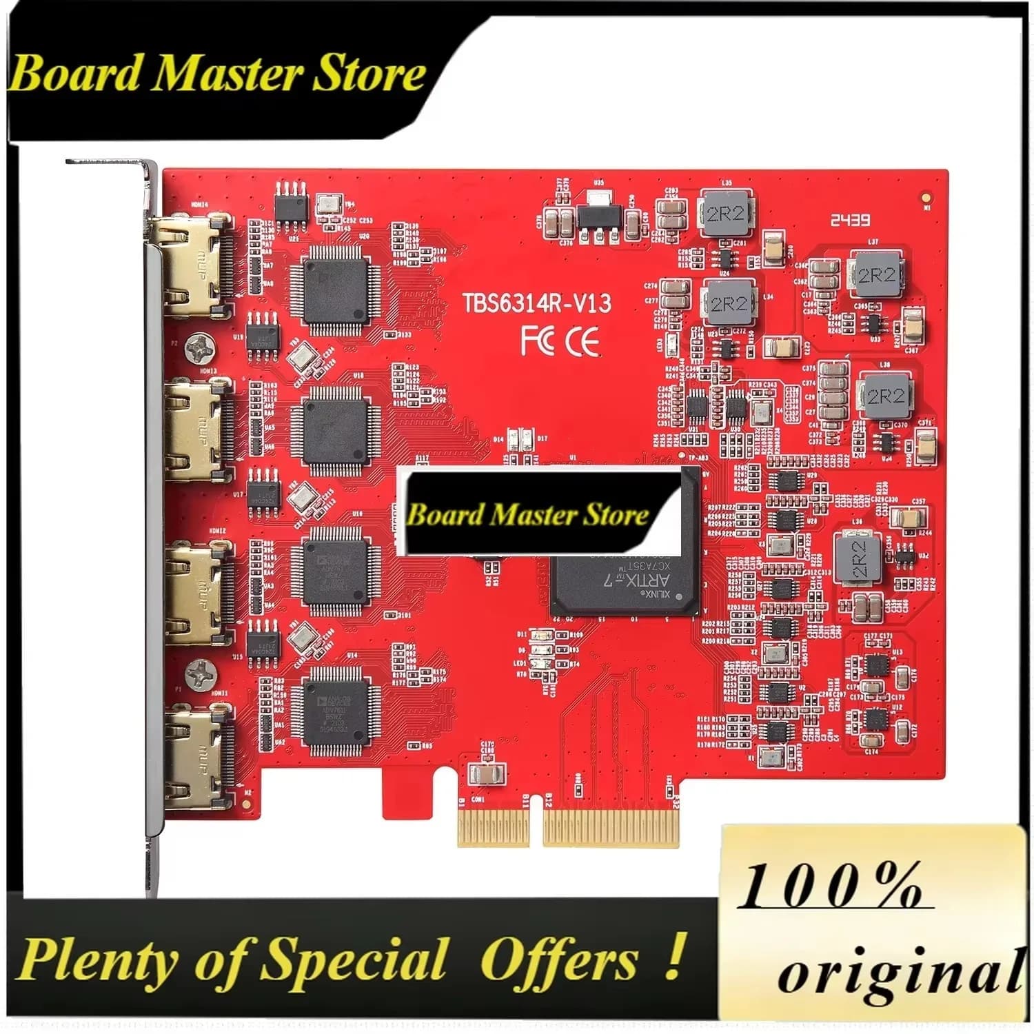 BoMaSTBS6314R Quad 1080p@60hz Video Capture Card Data Recorder For Live Streaming/game Recording/broadcasting Support Obs