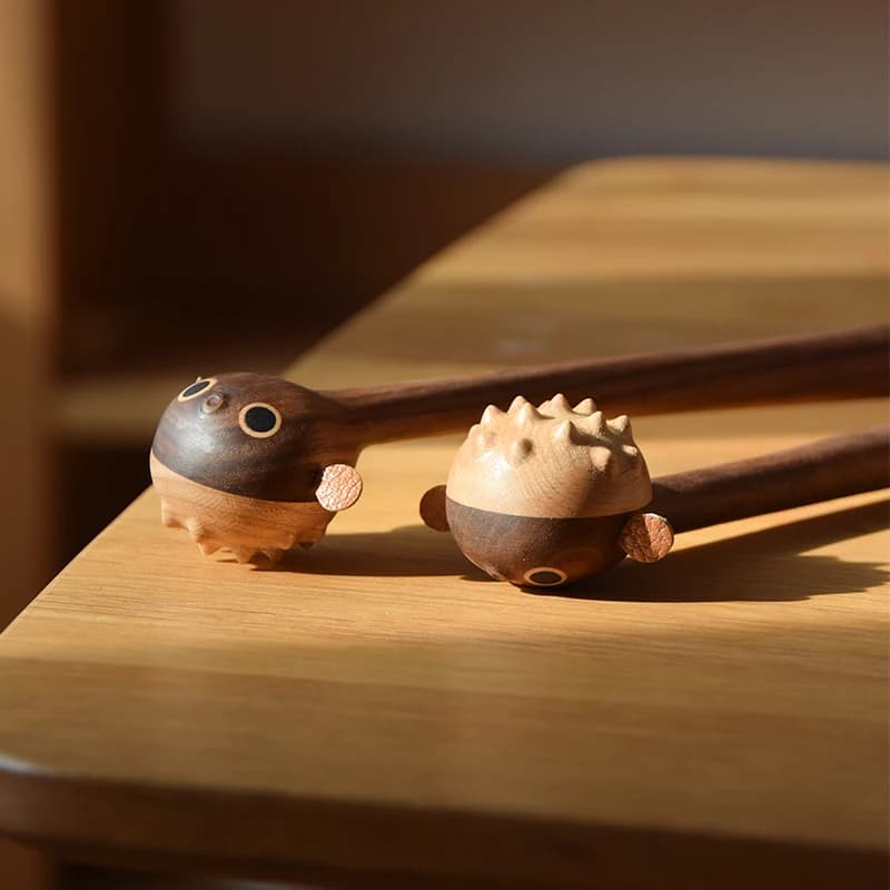 Puffer Fish Does Not Ask for Human Tickling Multi-functional Back Scratching Artifact Telescopic Old Man Le Home Goods
