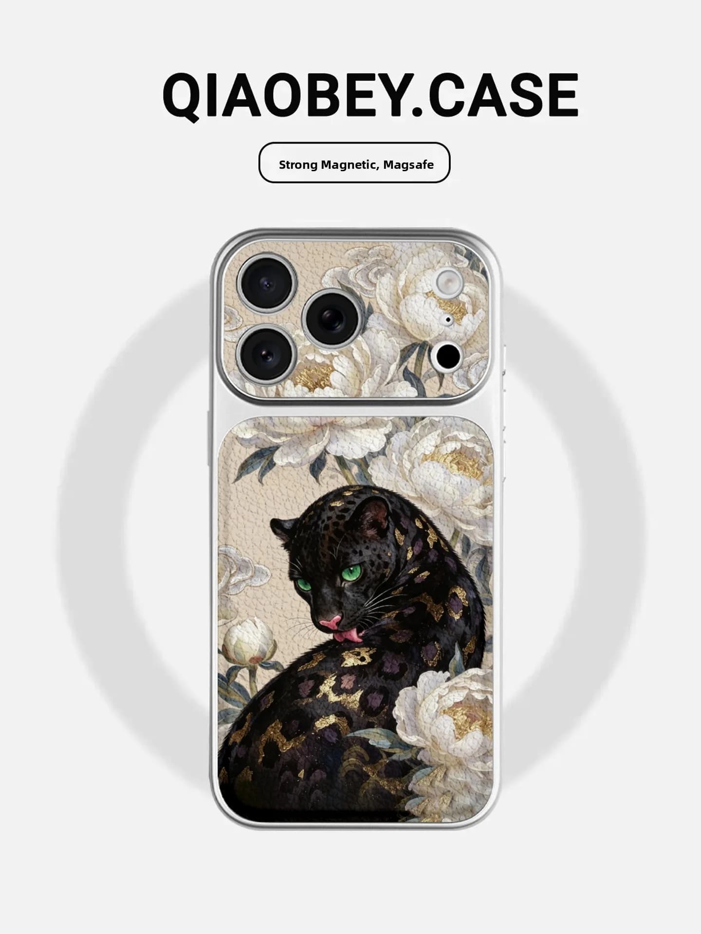Green Eye Money Leopard Instant Change 17 Large Window Suitable for iPhone 17 Phone Case New High-End 16Promax Cartoon ...