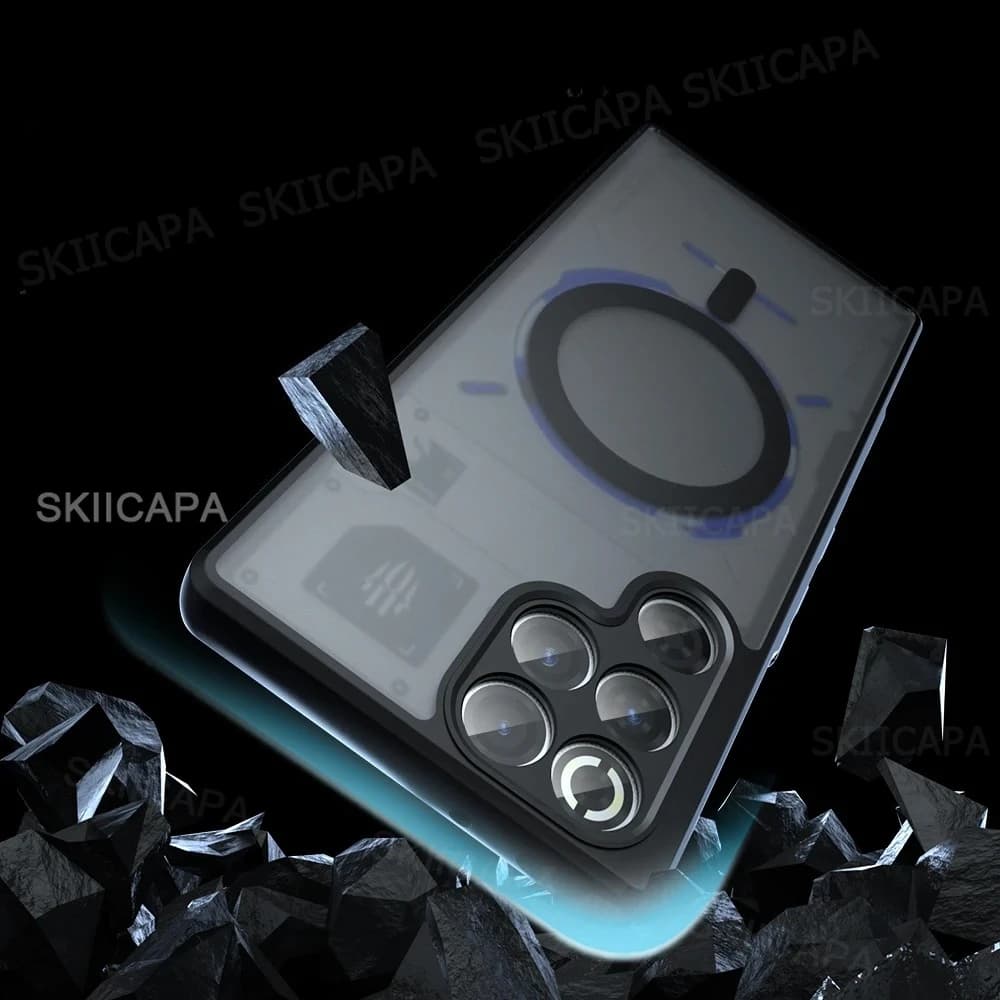 Custodia per ZTE nubia RedMagic 11 Air Magsafe opaca antiurto, cover per telefono in acrilico rigido magnetico per ZTE RedMagic 11Pro Plus