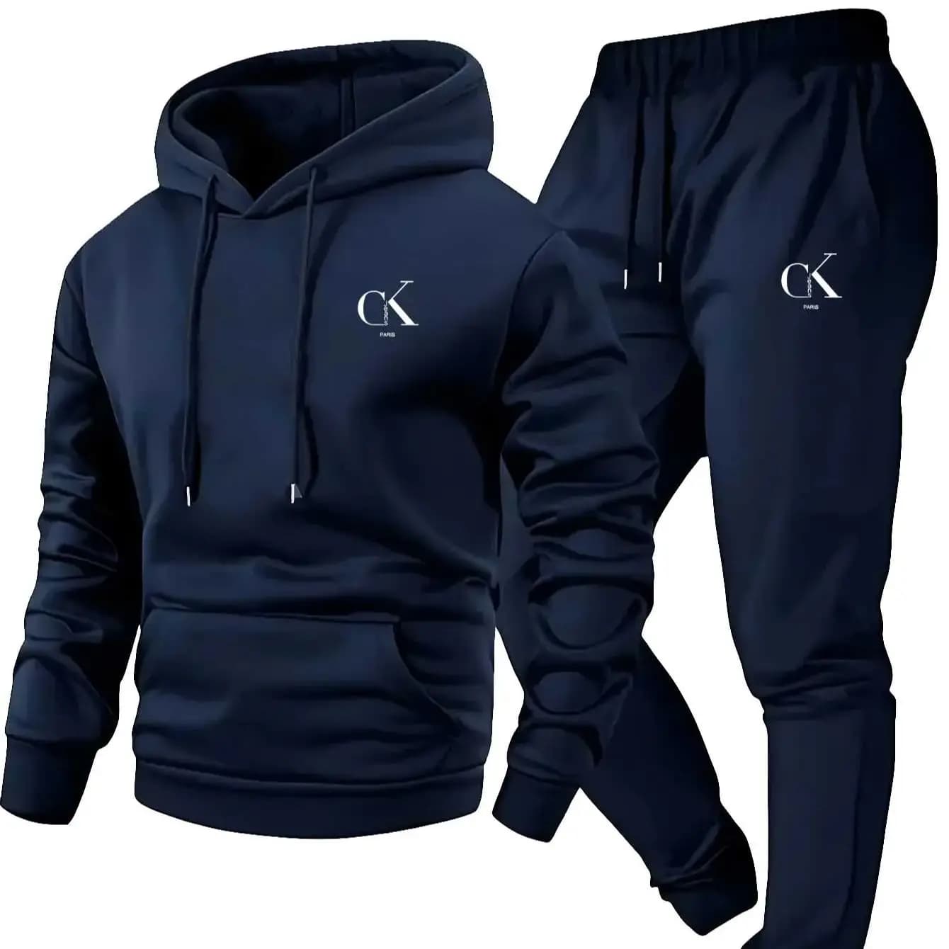 Completo da Uomo 2026: Felpa con Cappuccio e Pantaloni Sportivi - Loungewear Casual Grigio con Tasche, Cappuccio con Coulisse e Vita Elasticizzata a Costine - Comfort per Ogni Stagione