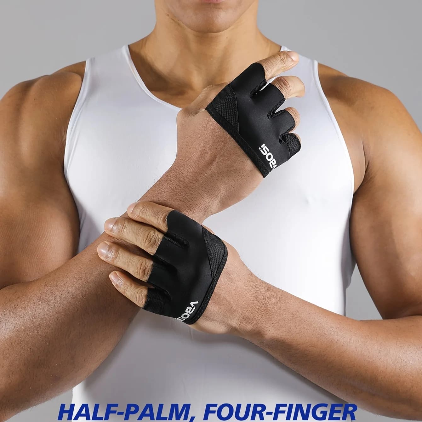 Unisex four finger light training gloves (1 pair) | Fitness Gloves, Weight Lifting and Training