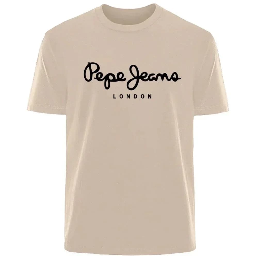 T-shirt a maniche corte con logo da donna Pepe Jeans London, abbigliamento femminile di marca di lusso, top Y2K, stile street unisex