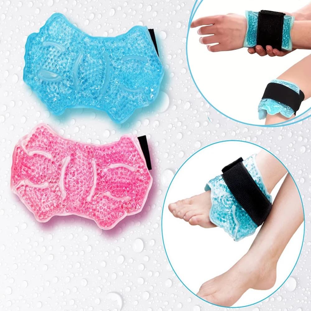 Impacco di Ghiaccio per Caviglia e Piede, Riutilizzabile con Perle di Gel, Prodotti per la Cura Personale, Supporto per Caviglia
