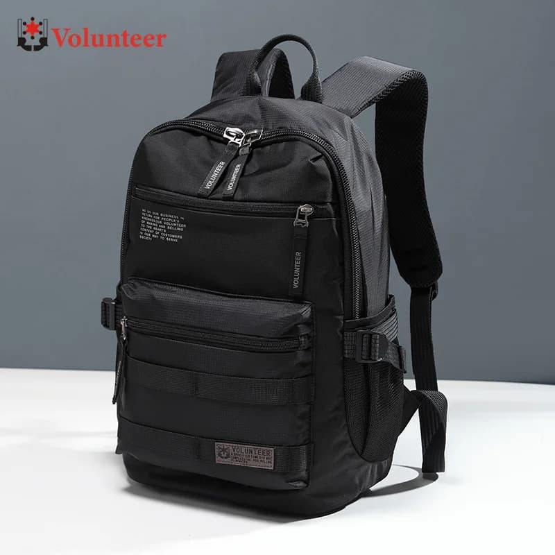 VOLUNTEER Waterproof Backpacks for Men's Computer School Bags Oxford Fabric Casual Light Travel Backpack for Men 1829-03