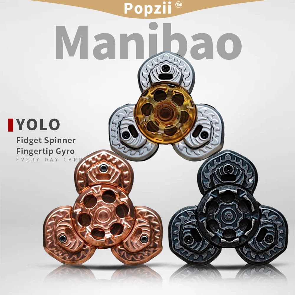 YOLO STUDIO Manibao Open Nail Gyro Fidget Spinner Fingertip Gyro Fidget Giocattoli per adulti Design originale Spinner