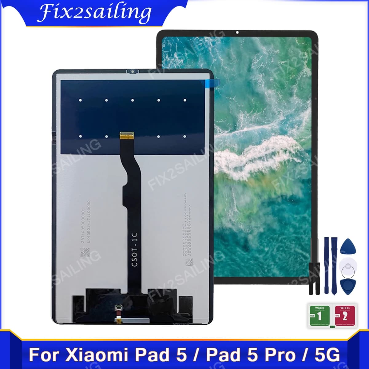 11'' For Xiaomi Pad 5 Display 21051182G, 21051182C LCD Touch Digitizer Assembly For MI Pad 5 Pro M2105K81AC Screen Replacement
